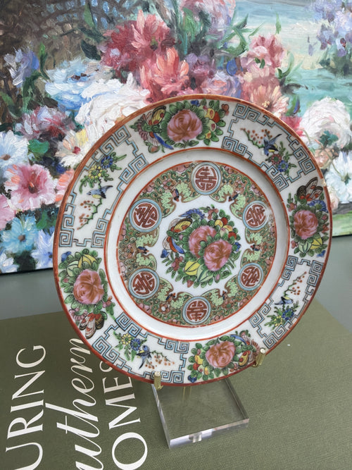 6 inch Antique Rose Canton Plate