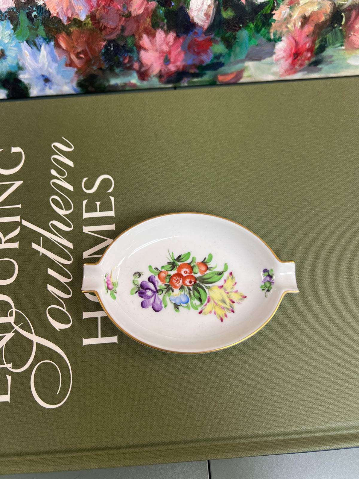 Mini Floral Herend Trinket