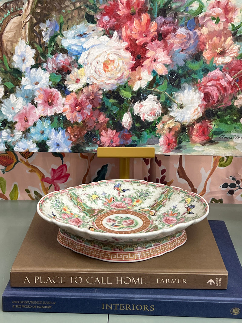 New Rose Canton Pedestal Dish