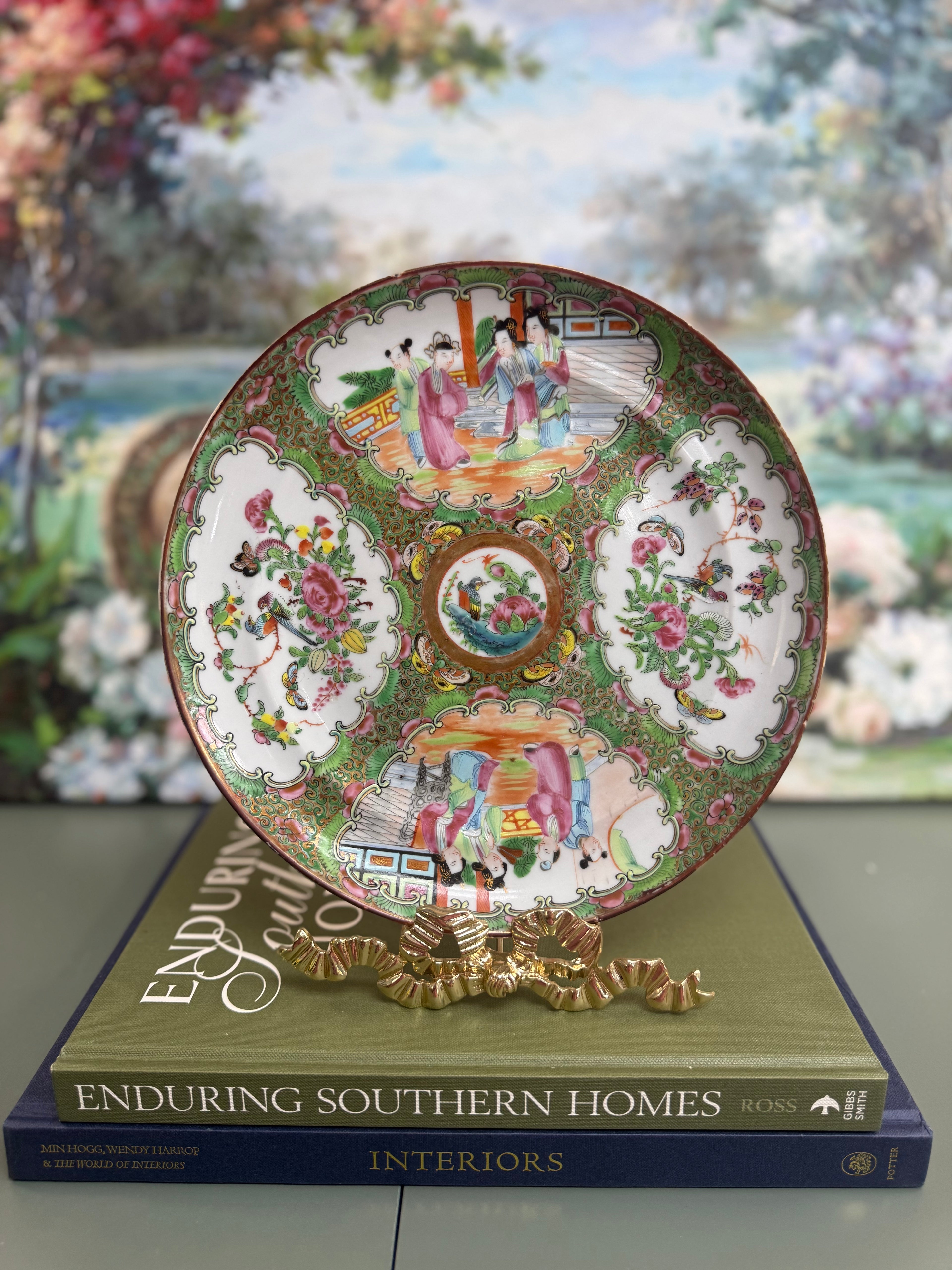 Antique Rose Medallion Dinner Plate