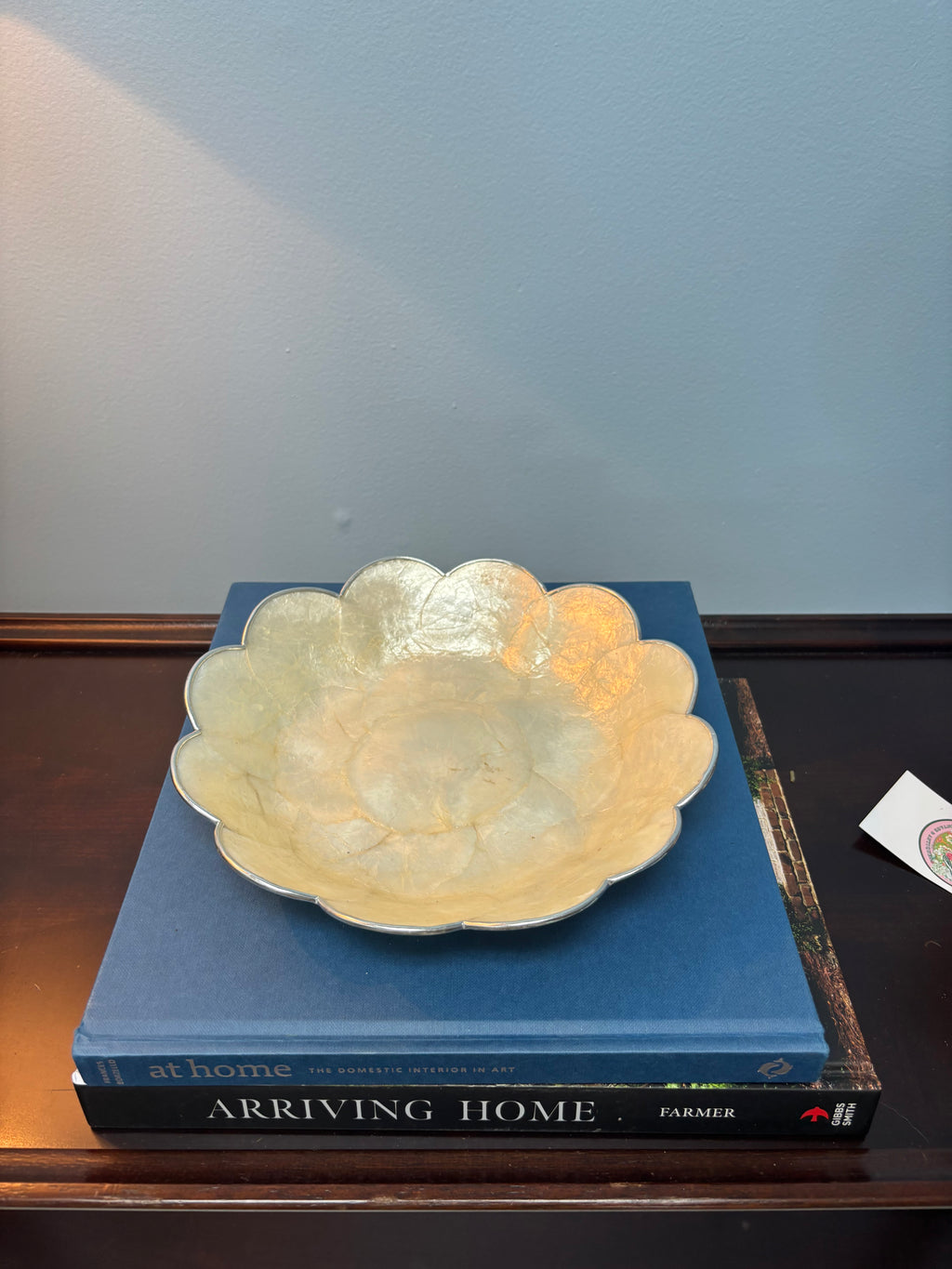 Capiz Shell Shallow Bowl