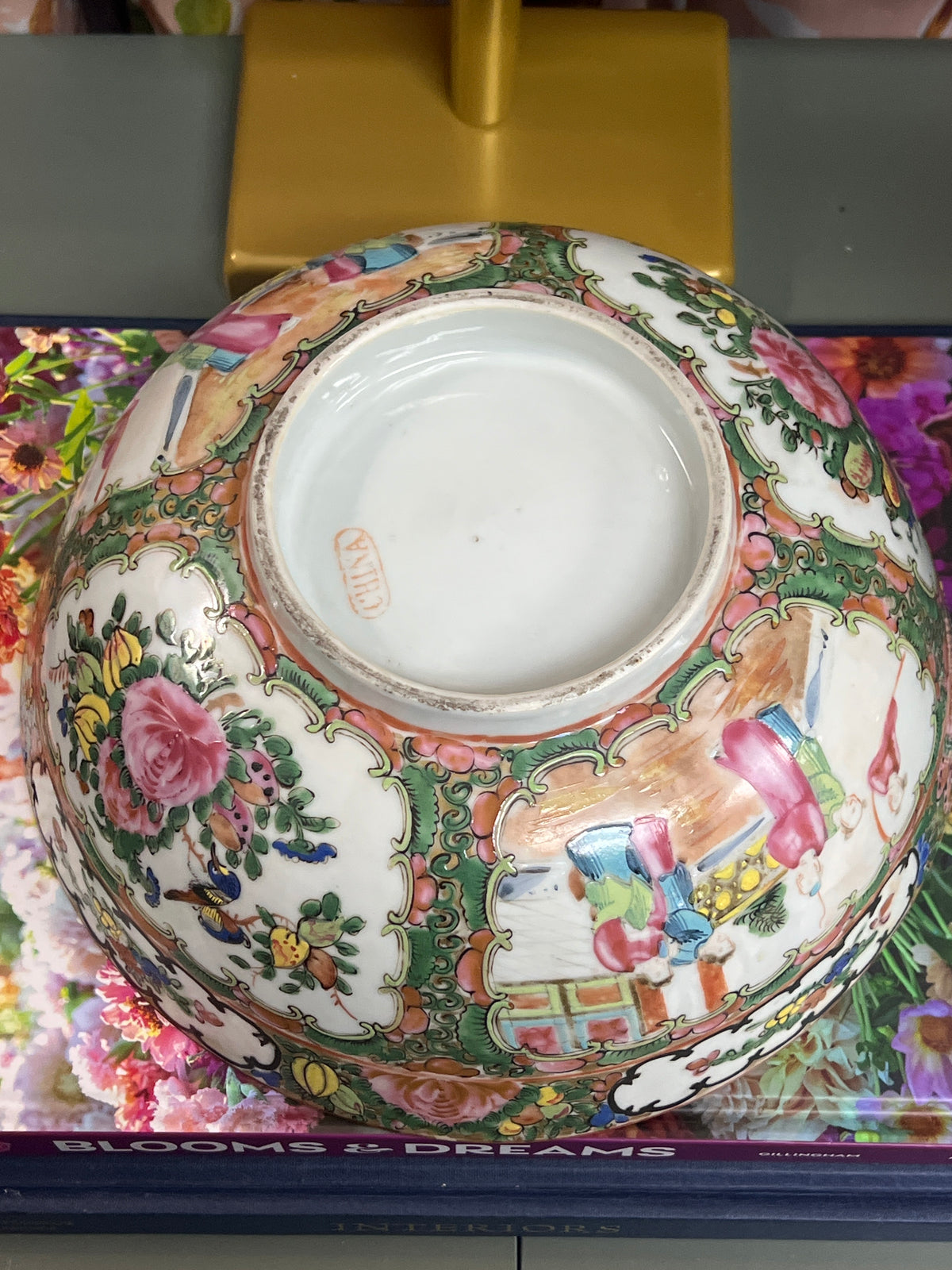 Antique Rose Medallion Bowl