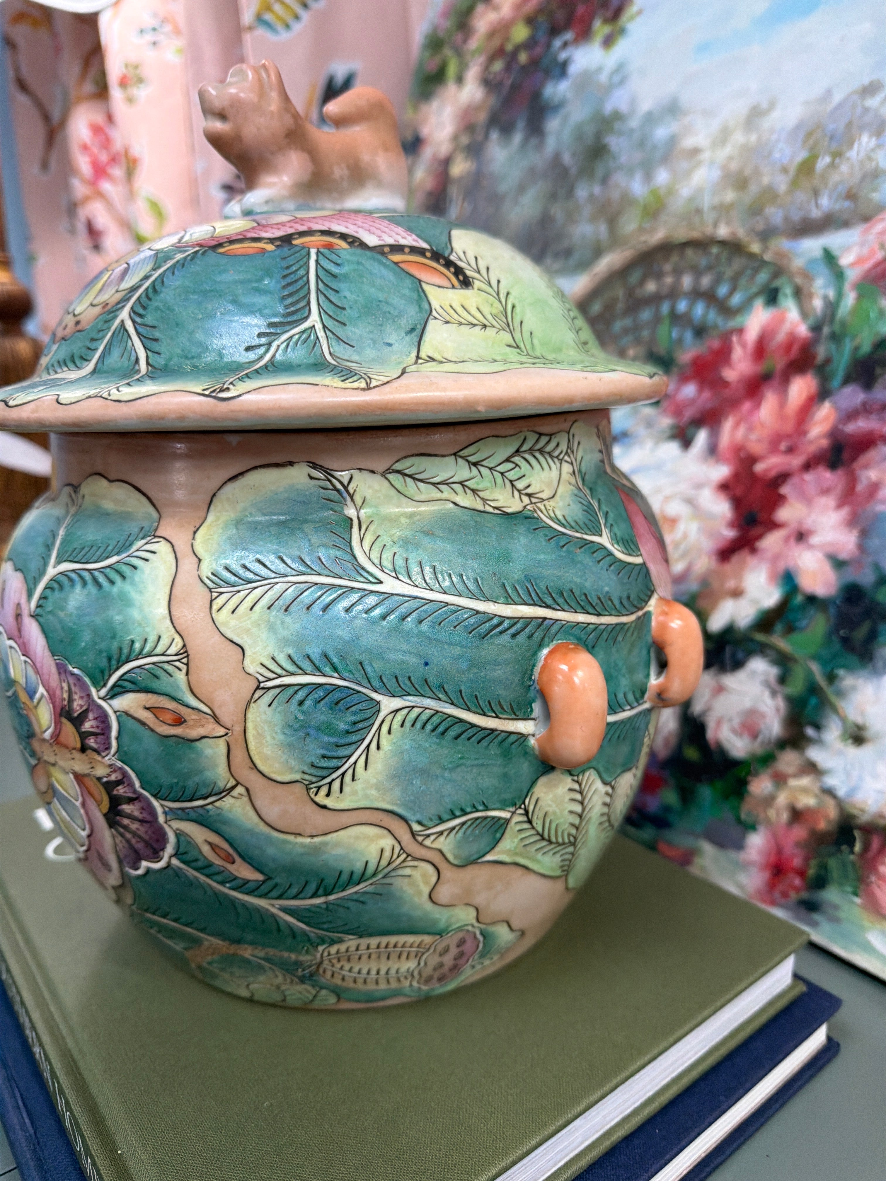 Bok Choy Lidded Jar