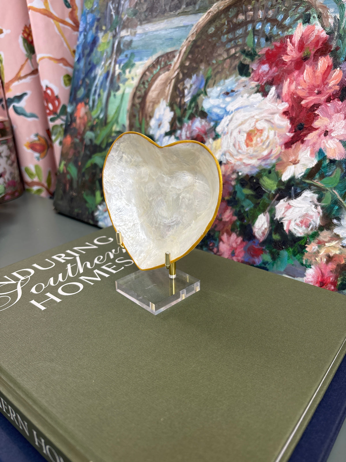 Capiz Heart Shaped Bowl