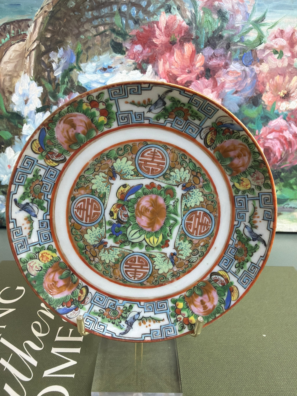5.25 inch Antique Rose Canton Saucer