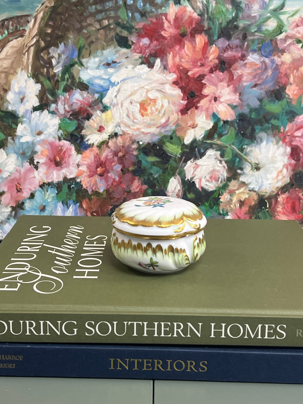 Herend Chinese Bouquet Lidded Dish