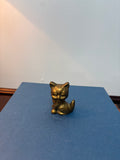 Mini Brass Cat Figurine