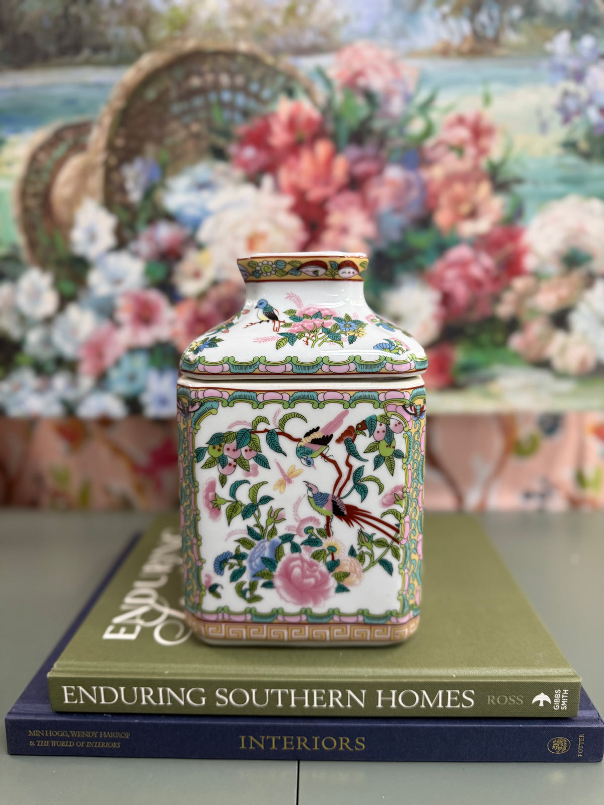 New Rose Canton Tissue Box