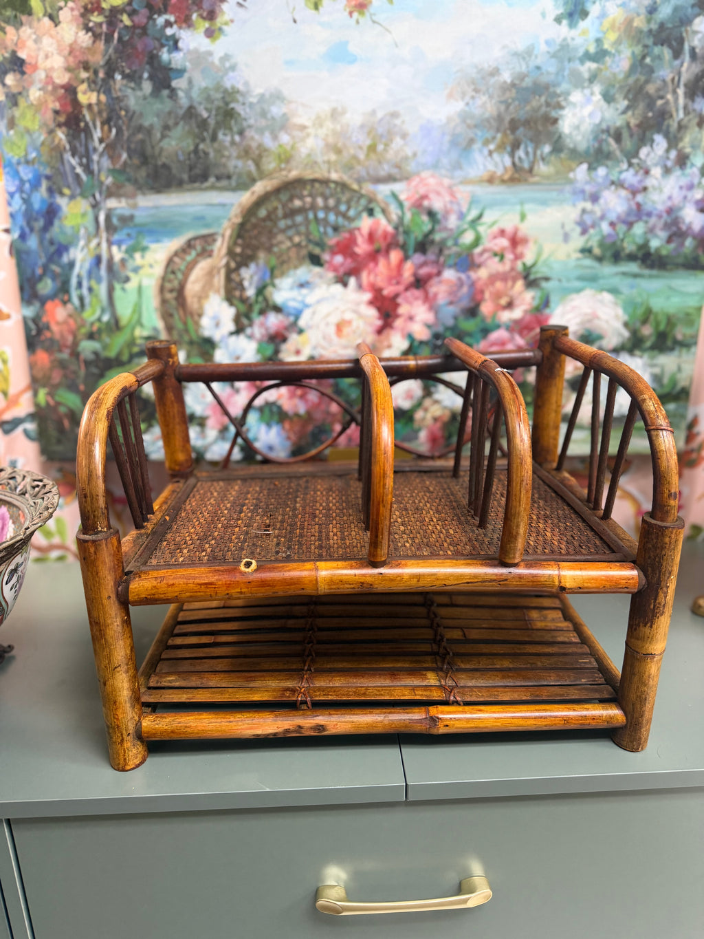 Burnt Bamboo Shelf