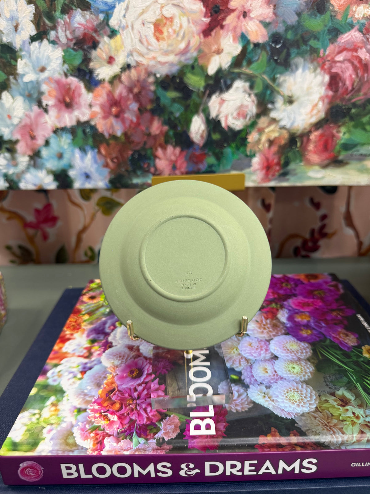 Green Wedgwood Patterned Trinket Dish