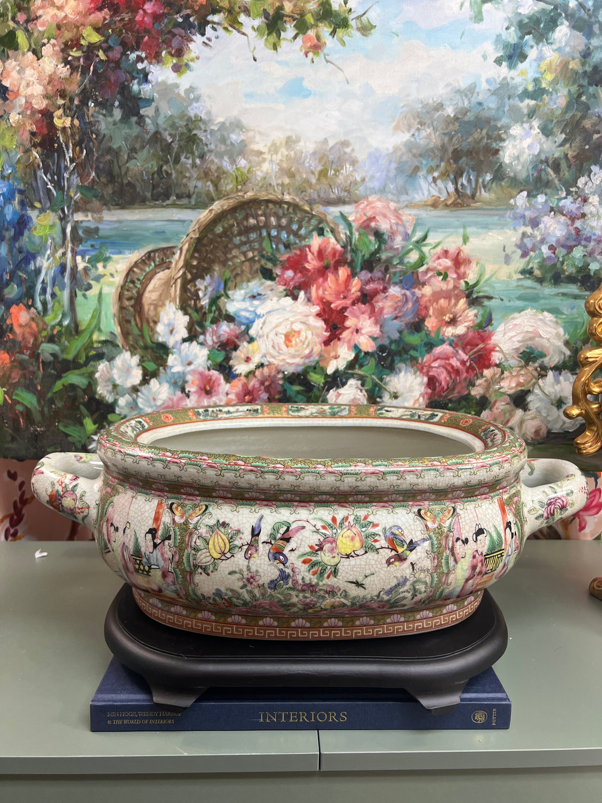 New Rose Medallion Foot Bath