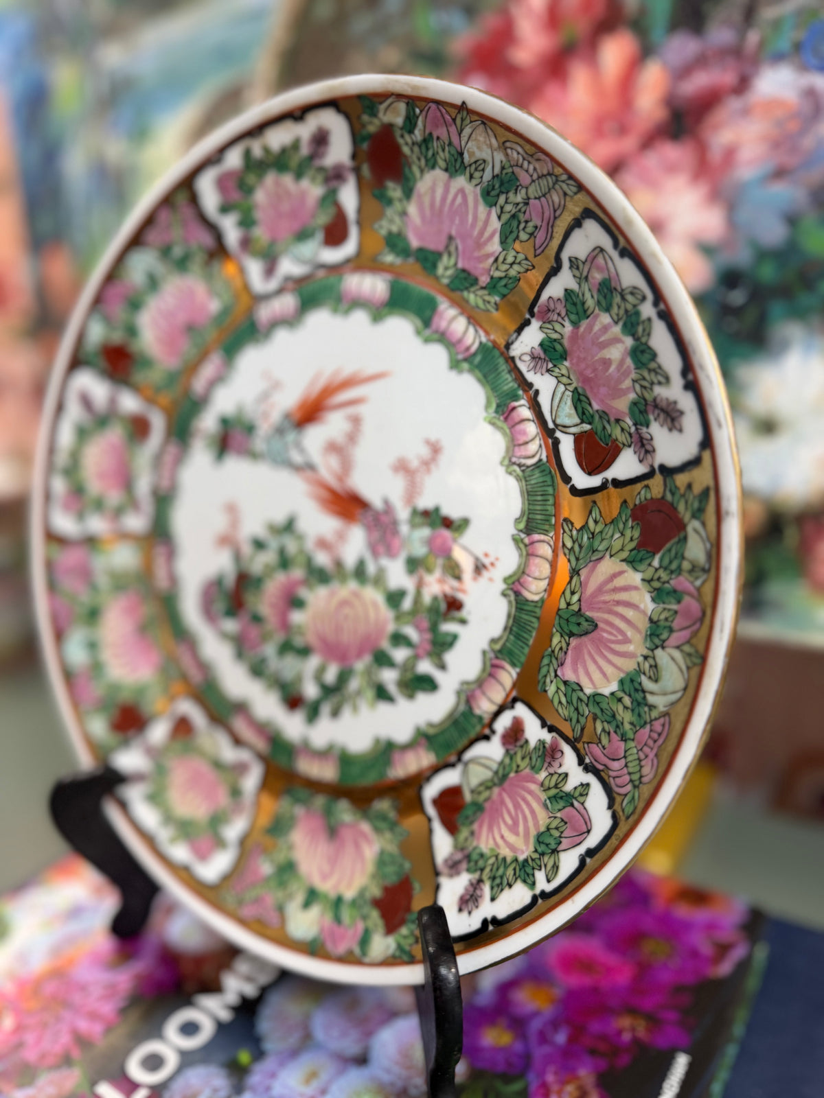 Vintage 10” Rose Canton Plate