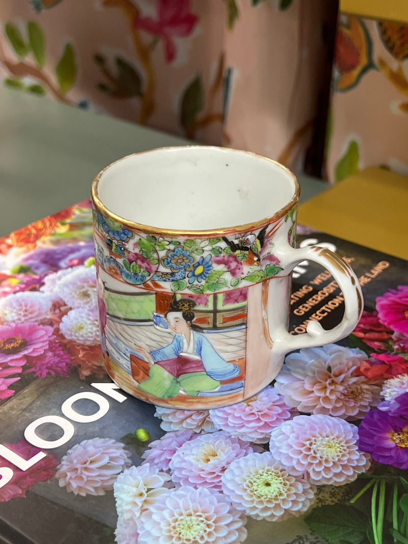 Antique Rose Mandarin Tea Cup