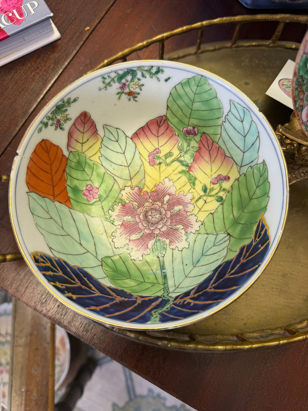 Tobacco Leaf Bowl AS IS