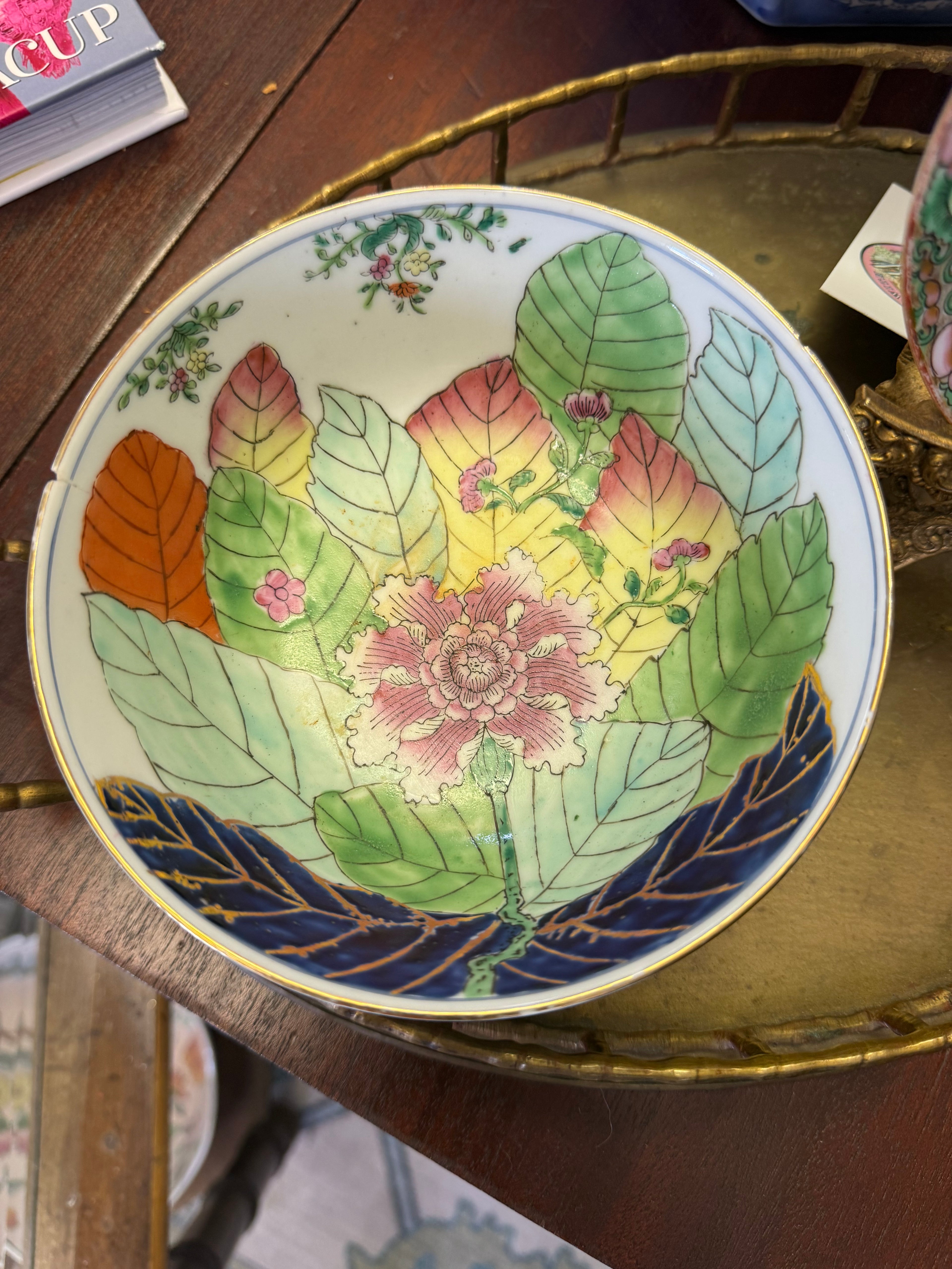 Tobacco Leaf Bowl AS IS