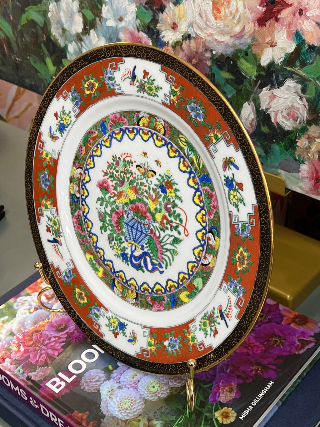 Vintage Famille Butterly Plate