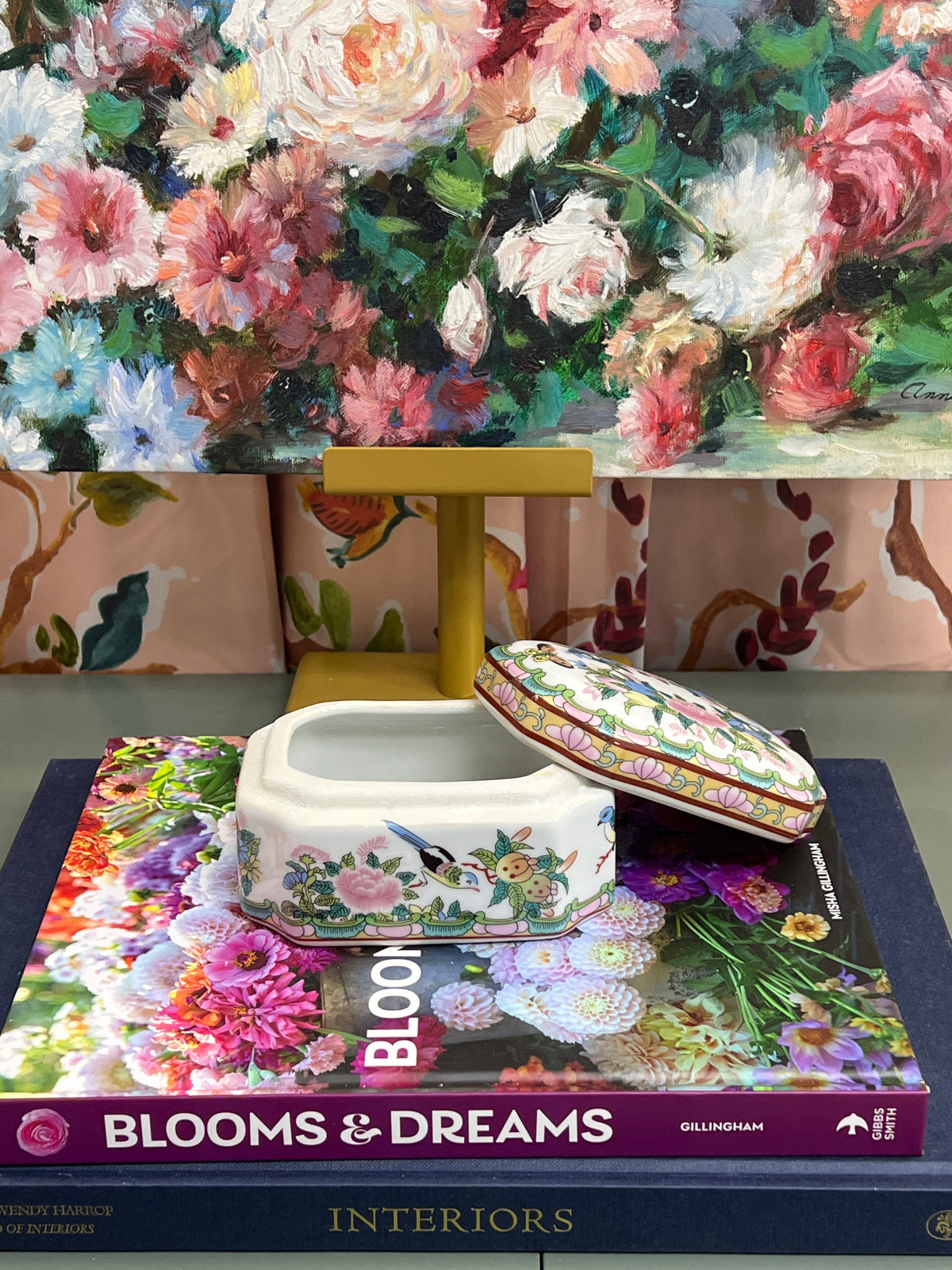 New Rose Canton Lidded Box