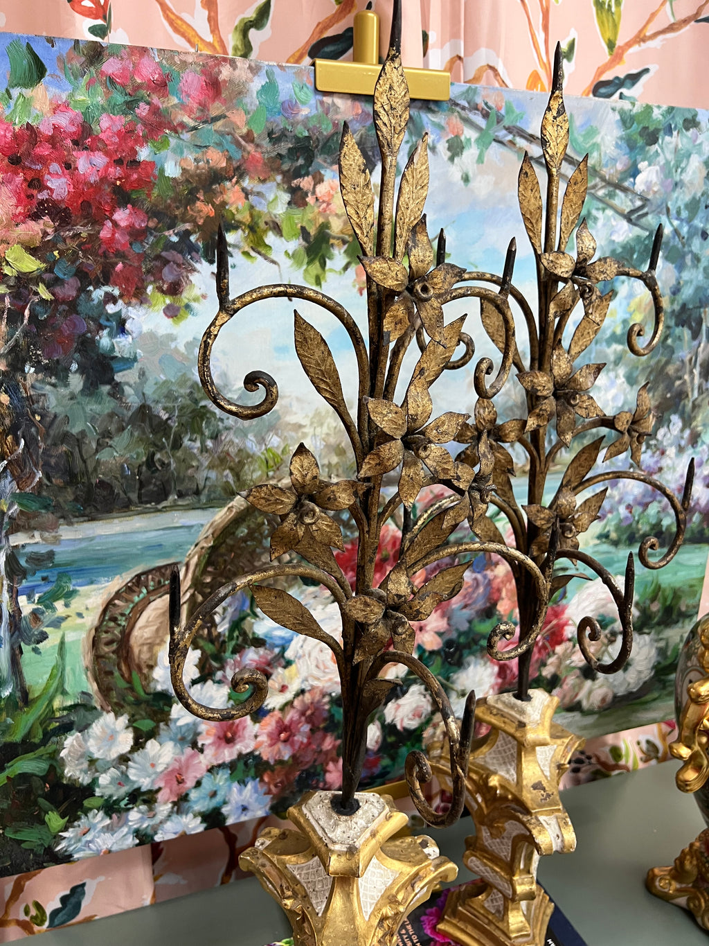 Pair of Florentine Candle Holders