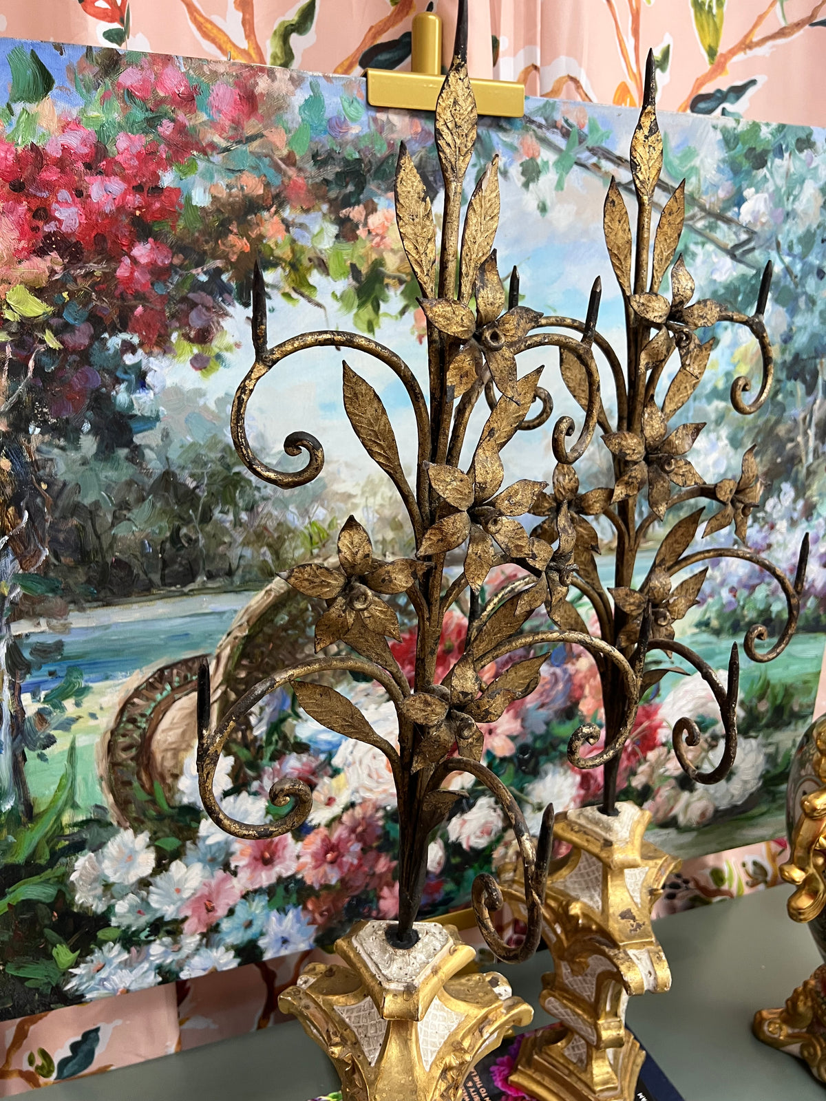 Pair of Florentine Candle Holders