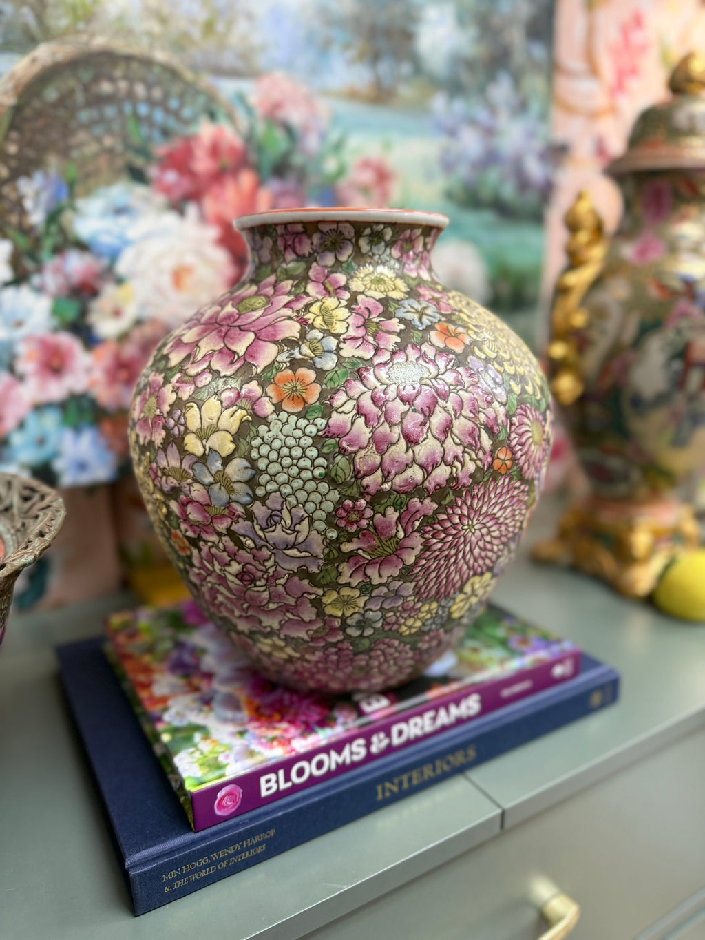 Gold Millieflur Vase