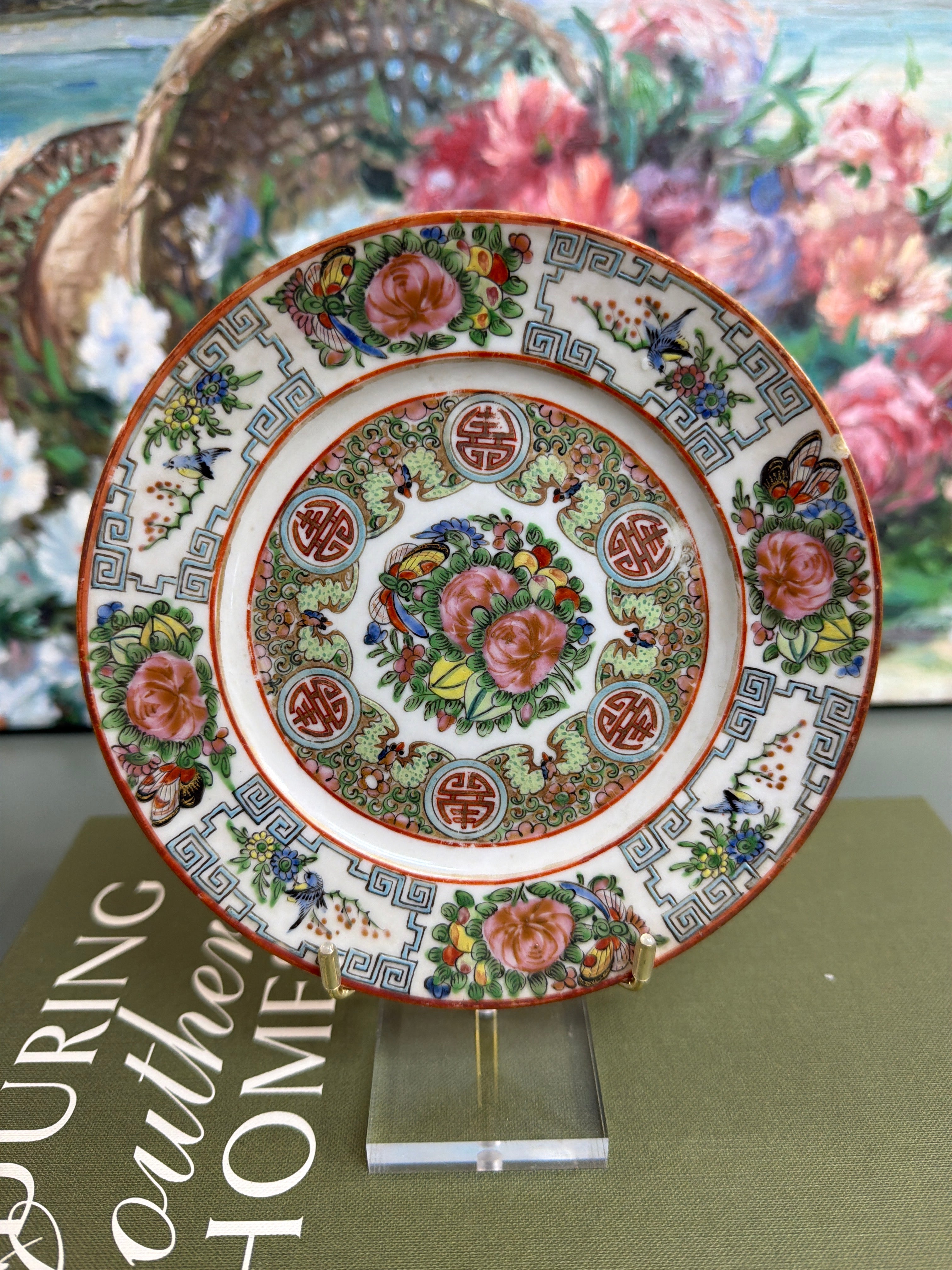 6 inch Antique Rose Canton Plate