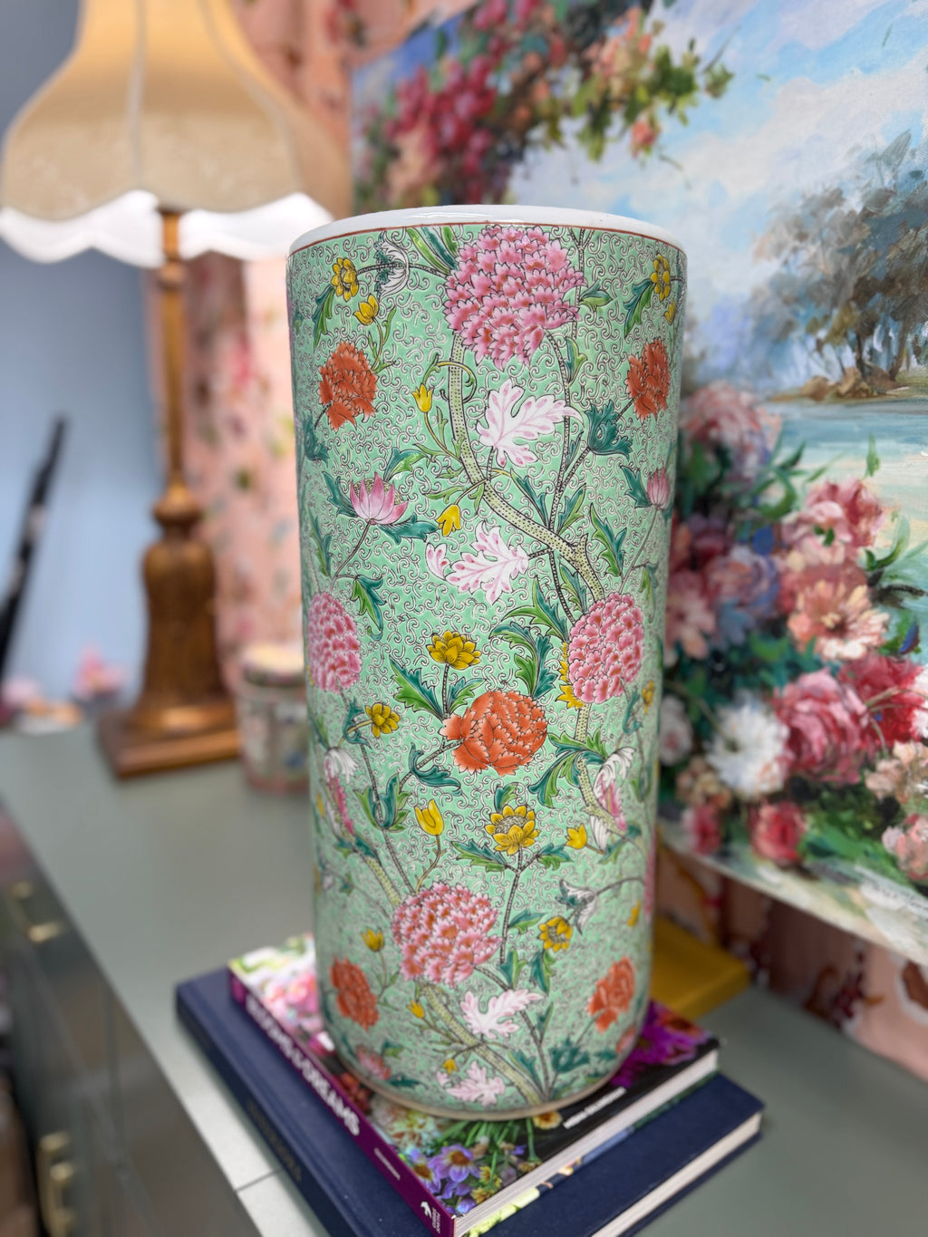 Vintage Green Umbrella Stand