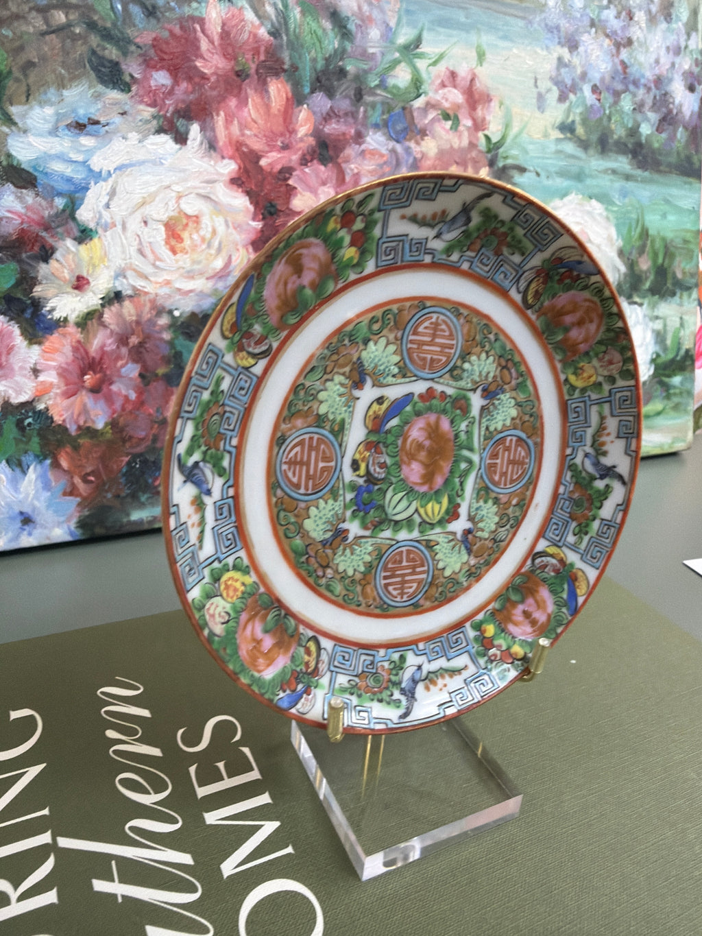 5.25 inch Antique Rose Canton Saucer