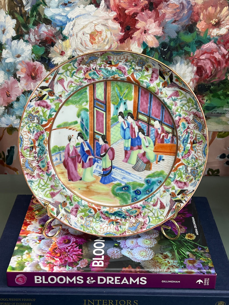 Antique Rose Mandarin Plate