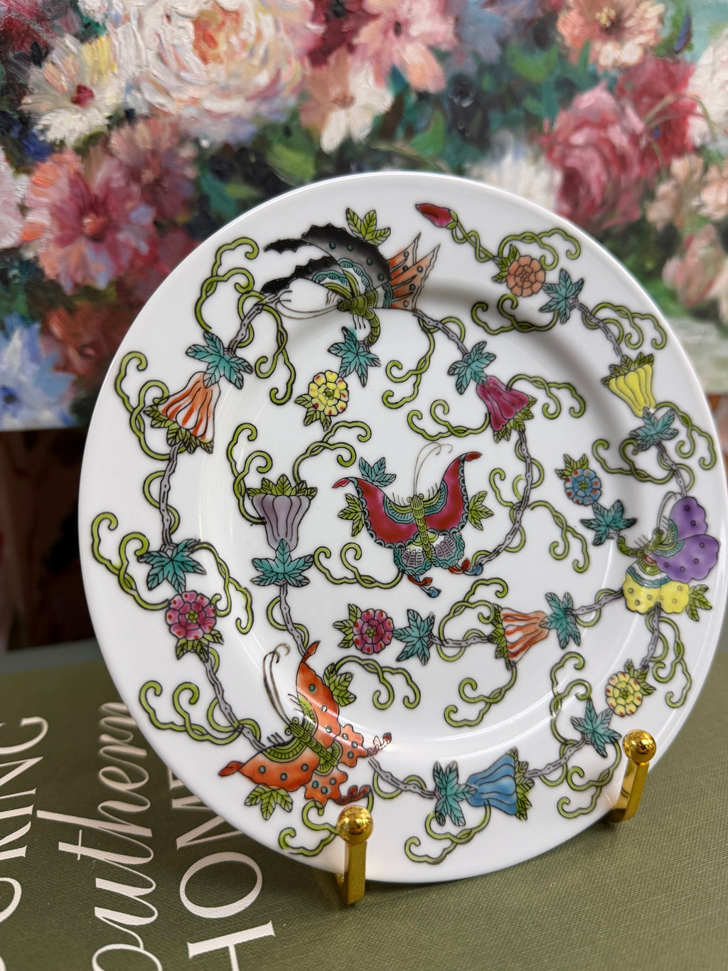 White Butterfly Plate