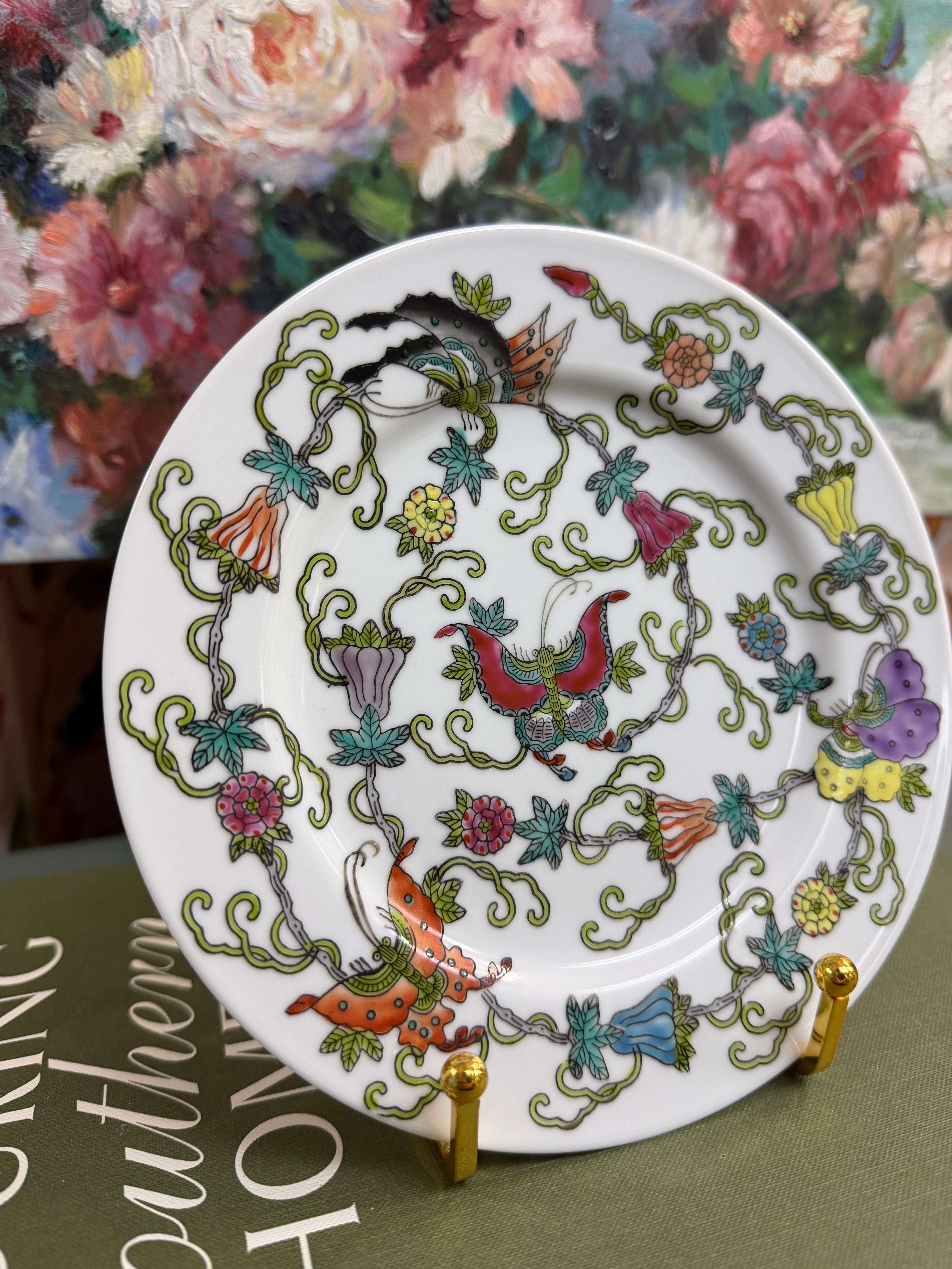 White Butterfly Plate