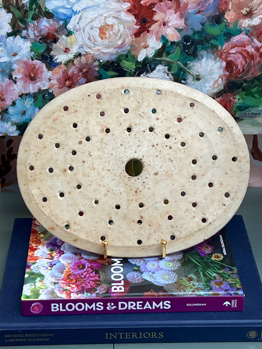 Antique Rose Medallion Steam Plate
