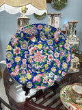 Blue Floral Design Plate