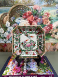 Vintage Rose Canton Square Trinket Dish