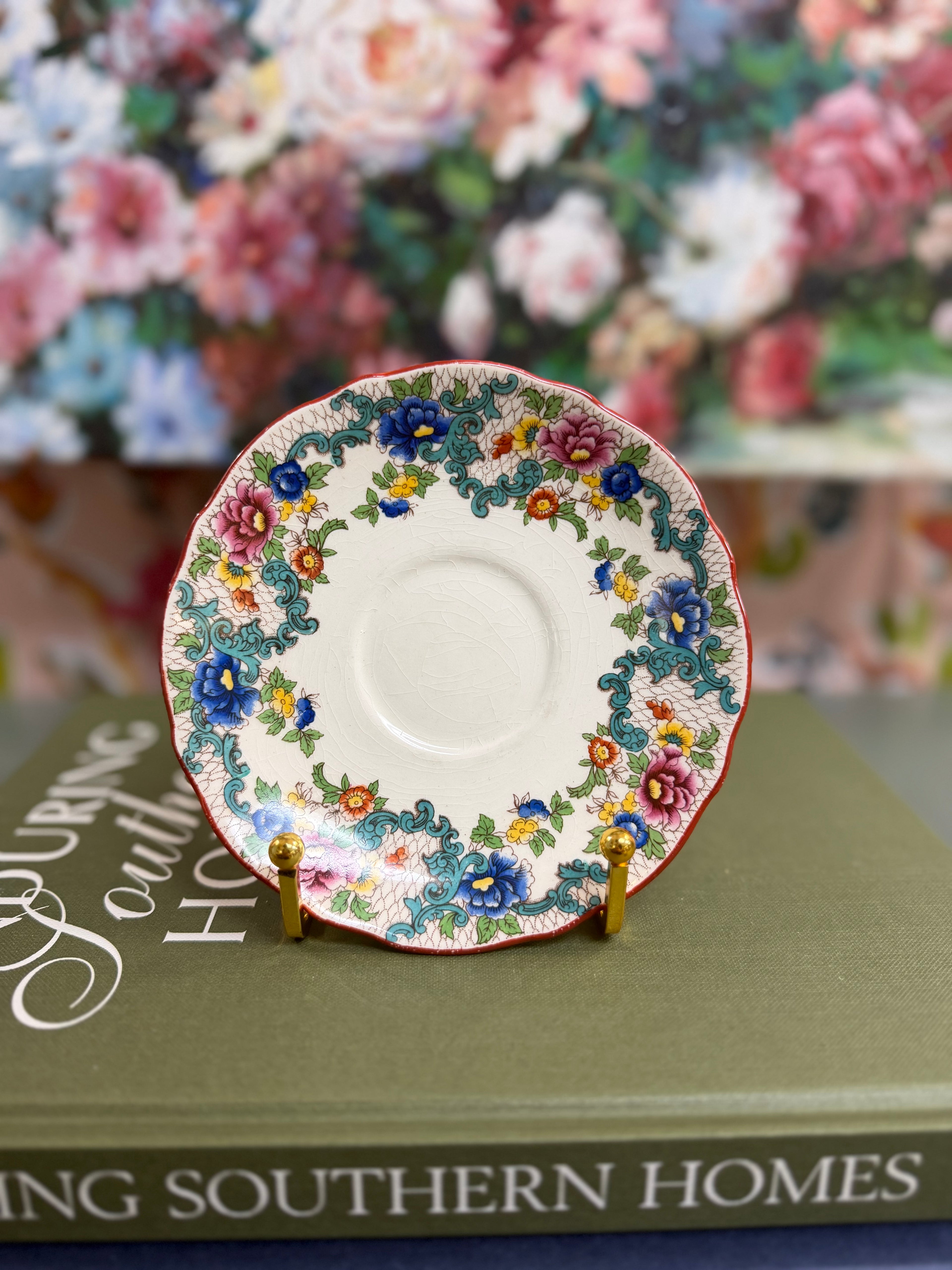 Royal Cauldon Scalloped Victoria Saucer
