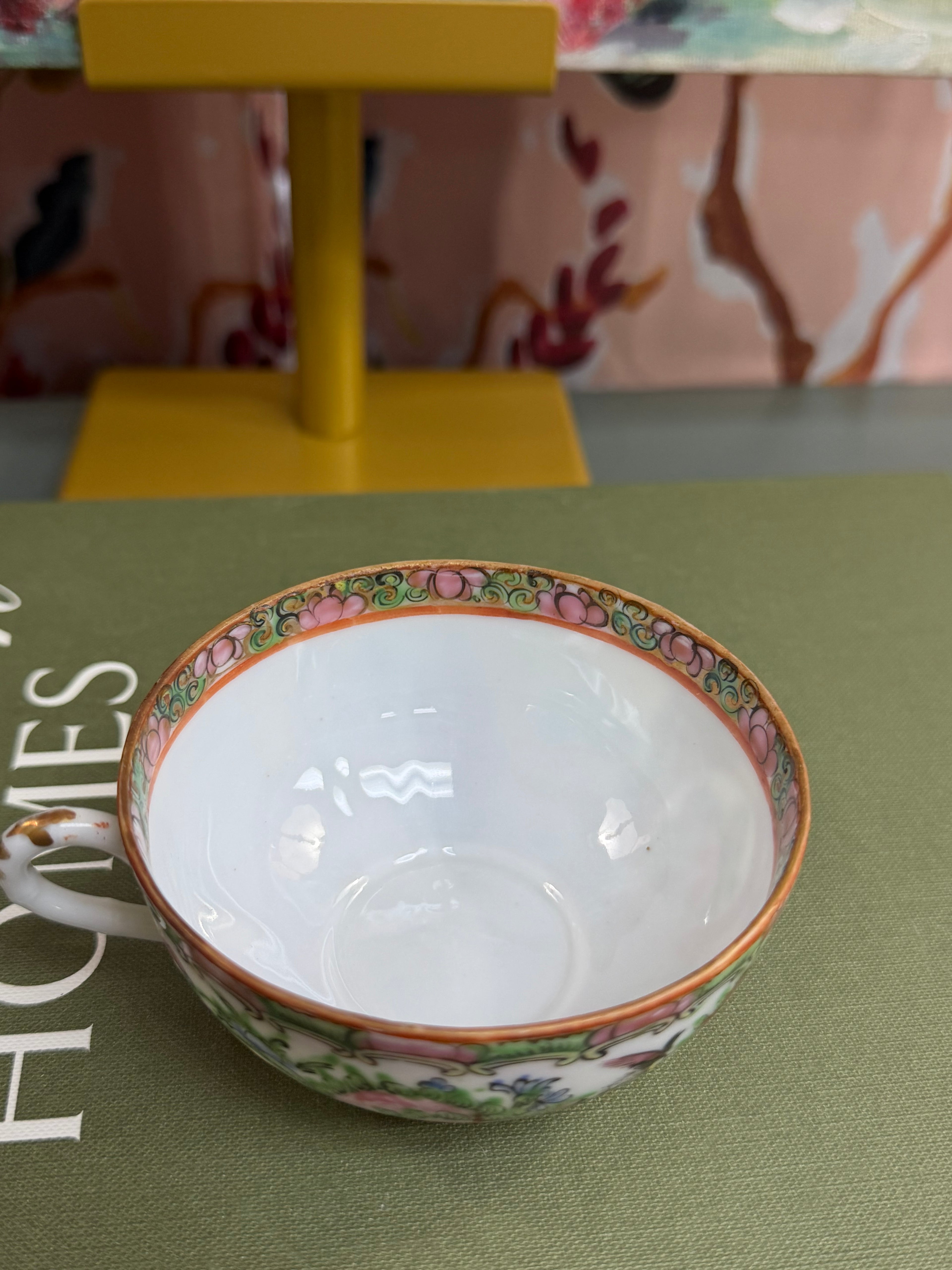 Antique Rose Medallion Teacup