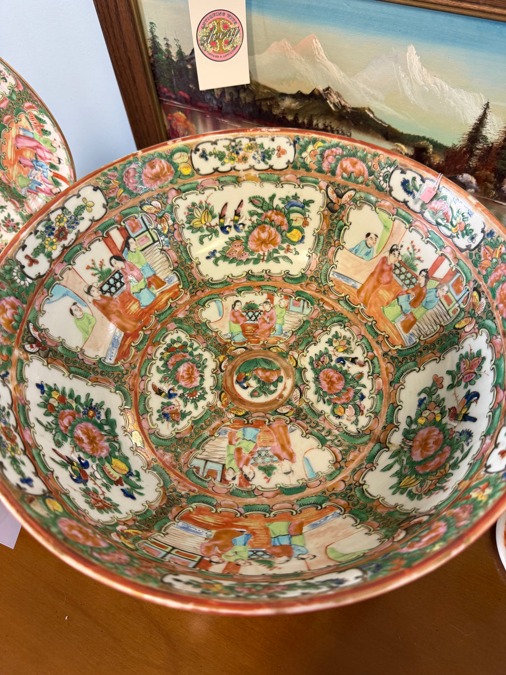 13.25 Antique Rose Medallion Bowl