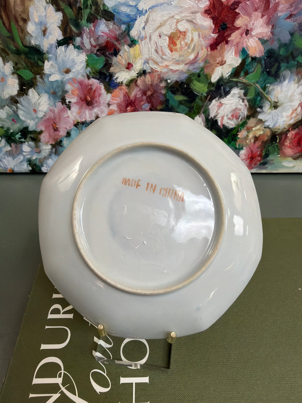 5.75” Octagonal Soft Edged Rose Medallion Plate