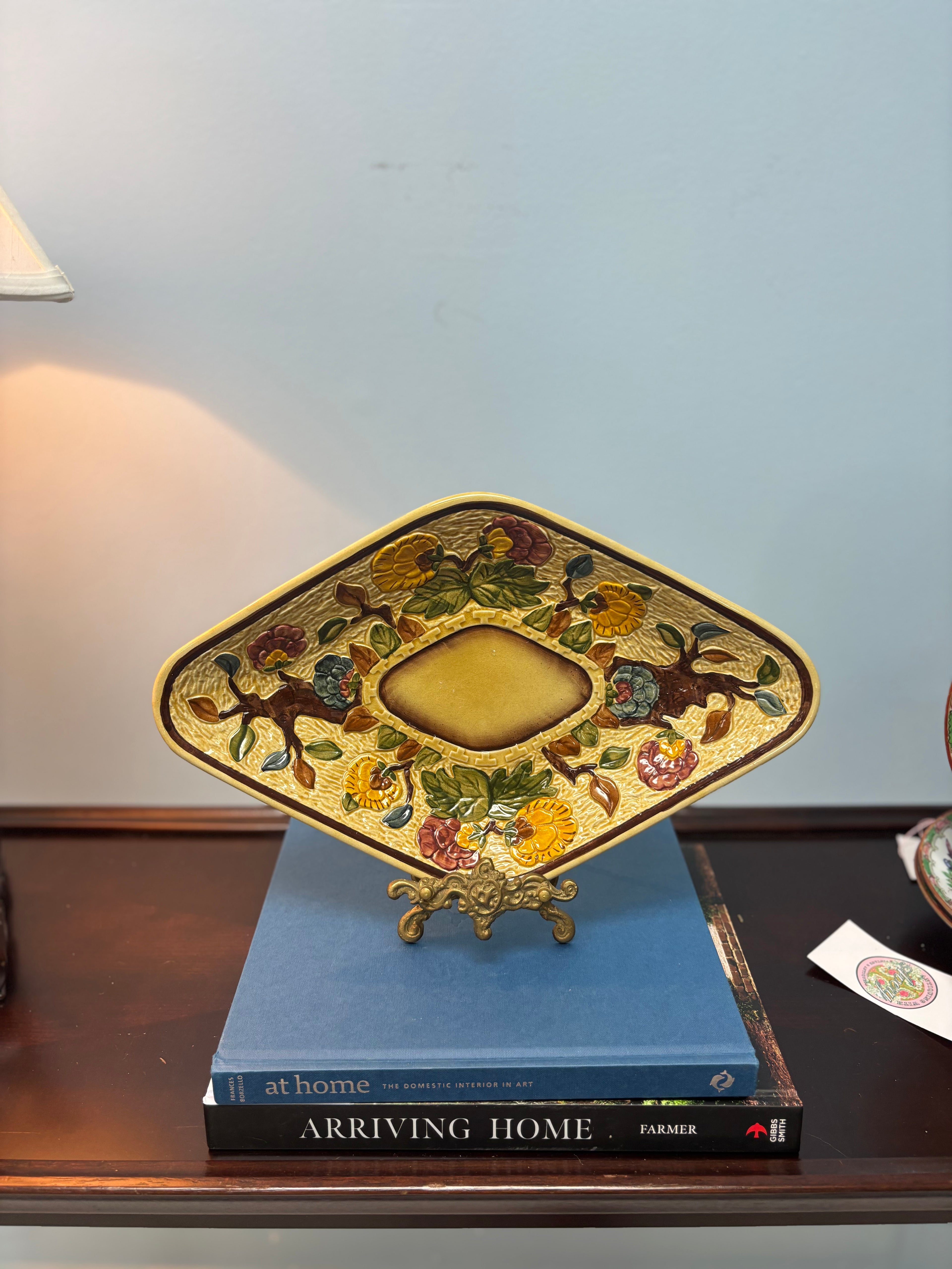 Indian Tree Diamond Shaped Platter
