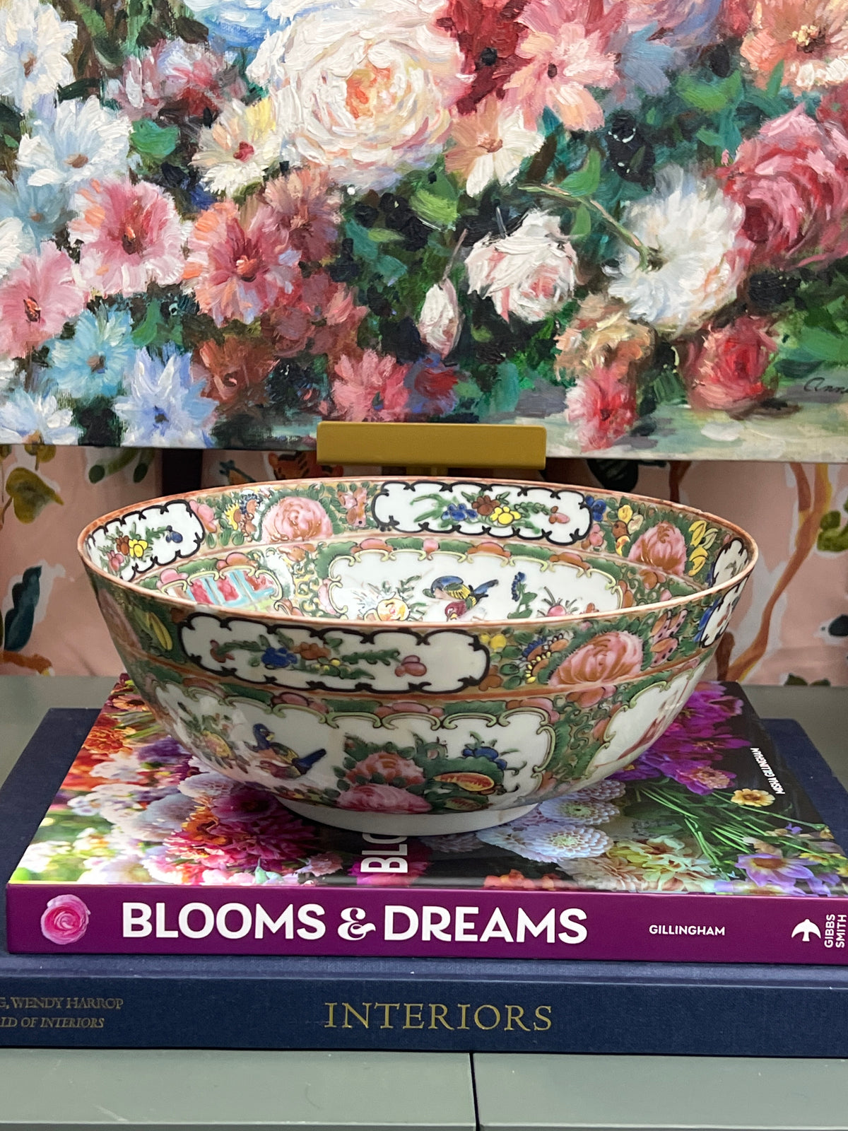 Antique Rose Medallion Bowl