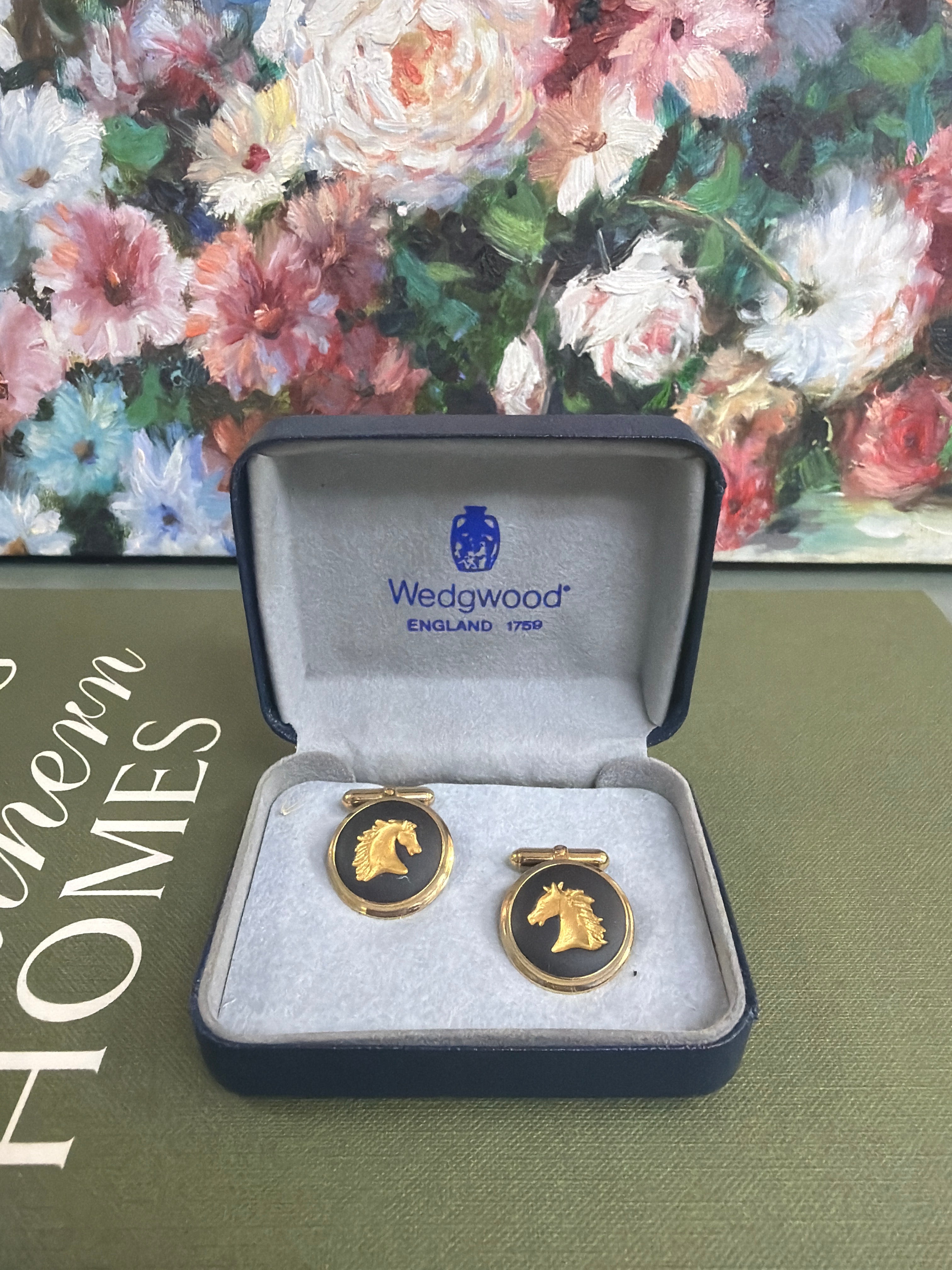 Black Wedgwood Cufflinks