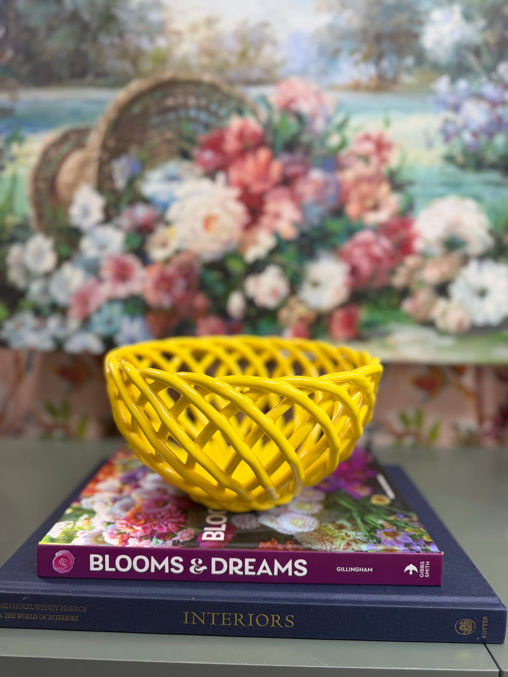 Yellow Lattice Bowl