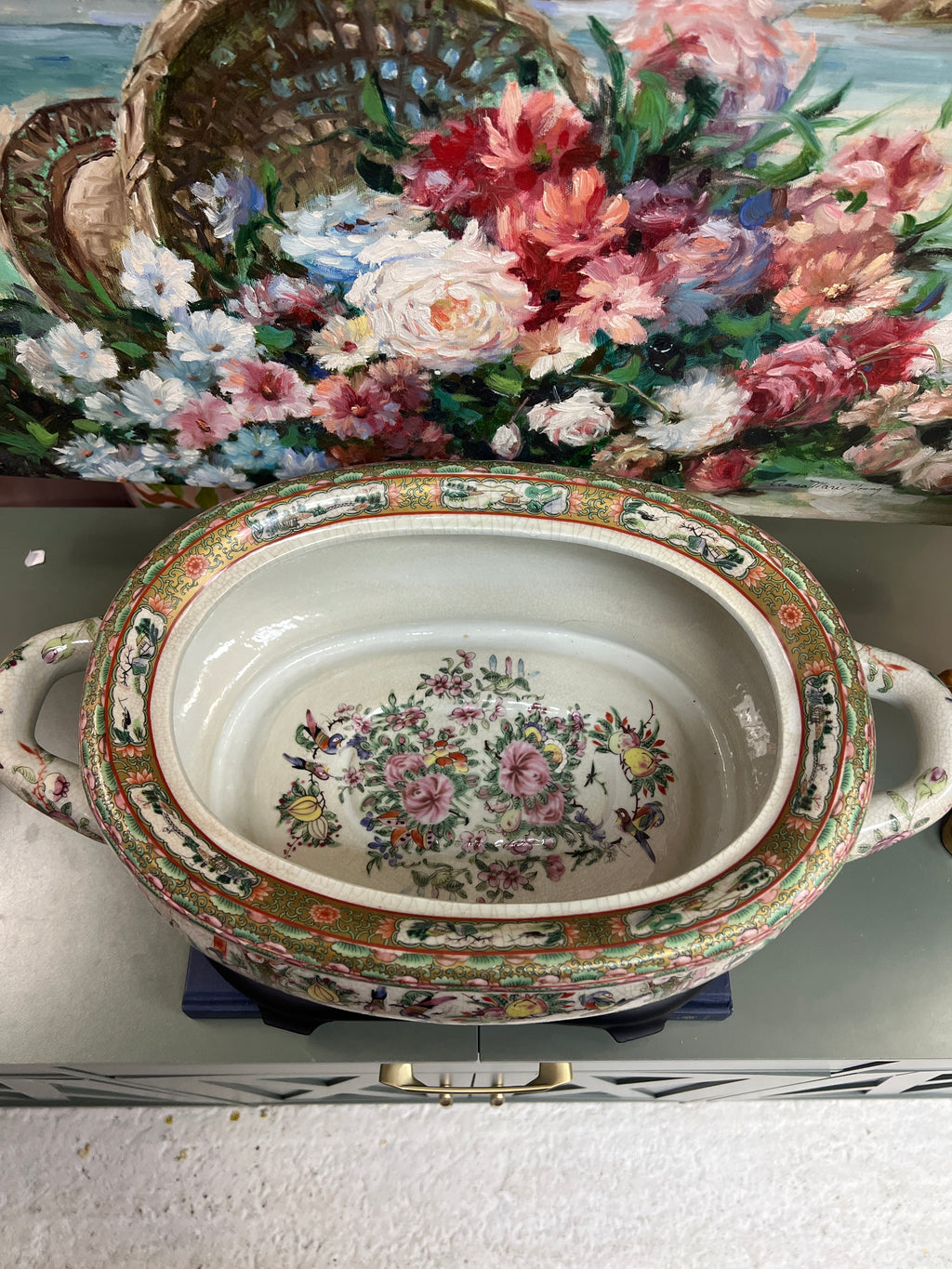 New Rose Medallion Foot Bath