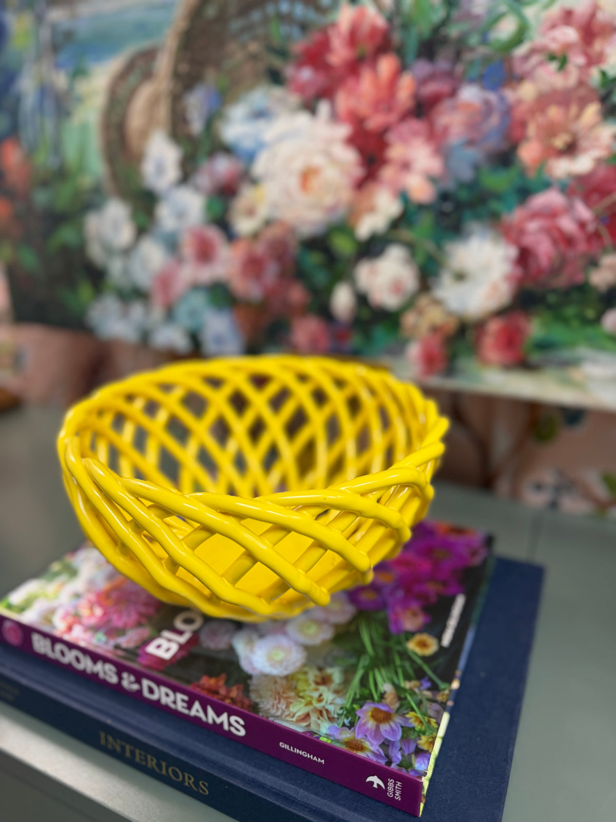 Yellow Lattice Bowl