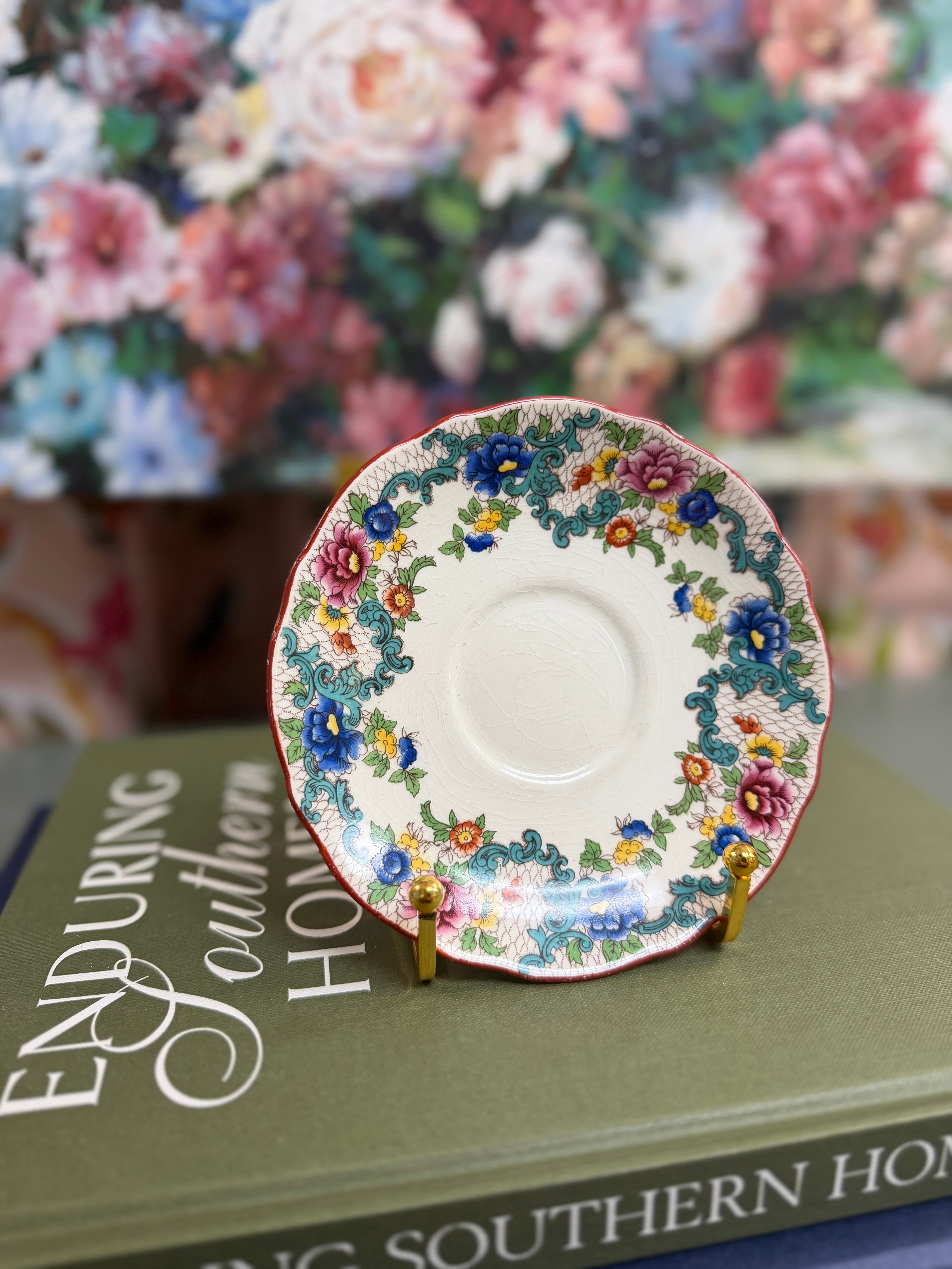 Royal Cauldon Scalloped Victoria Saucer