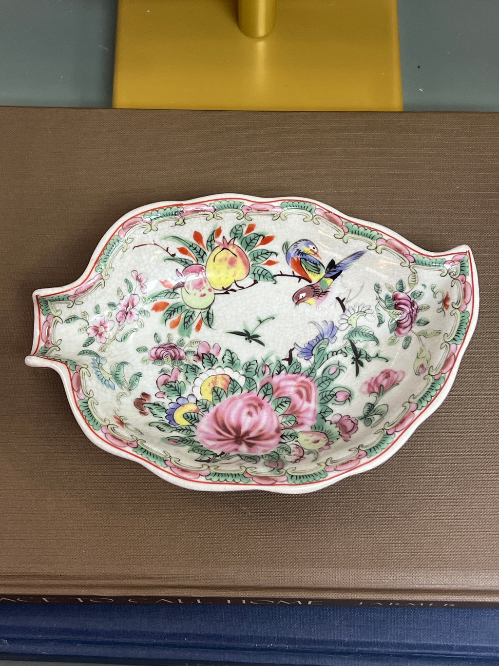 New Rose Canton Leaf Plate