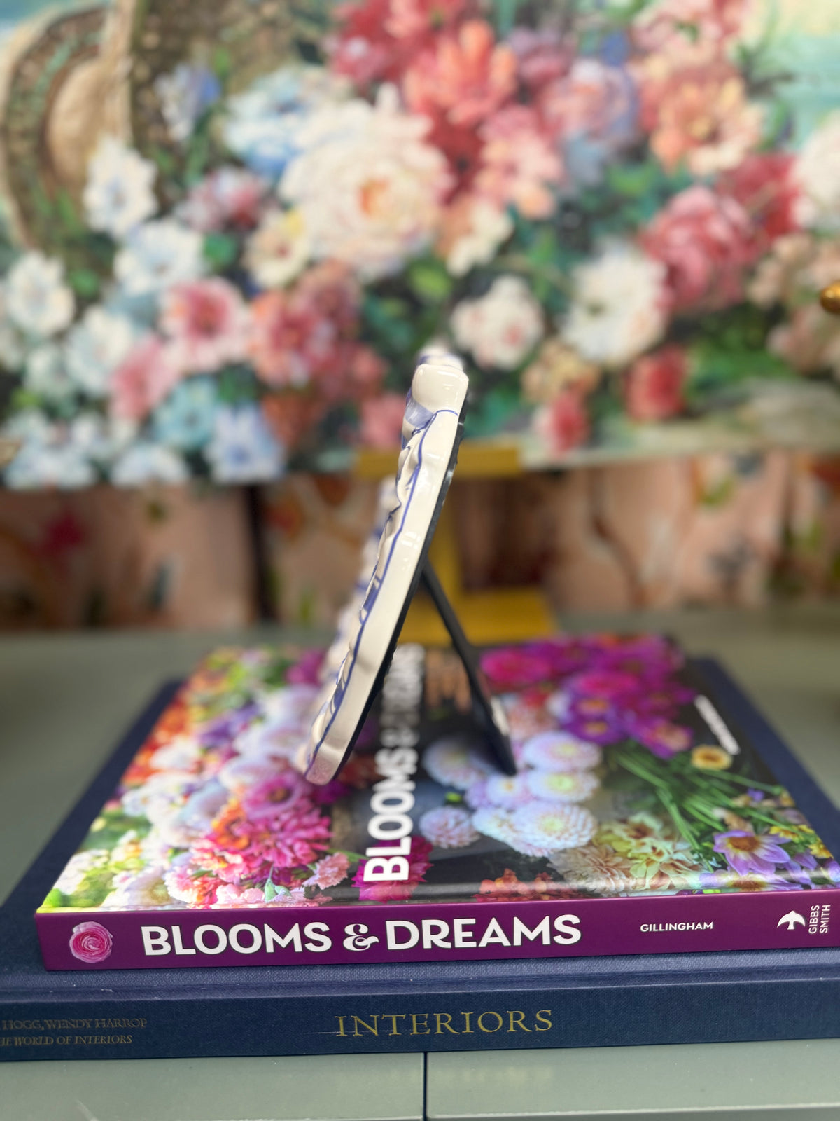 Blue Bow Picture Frame
