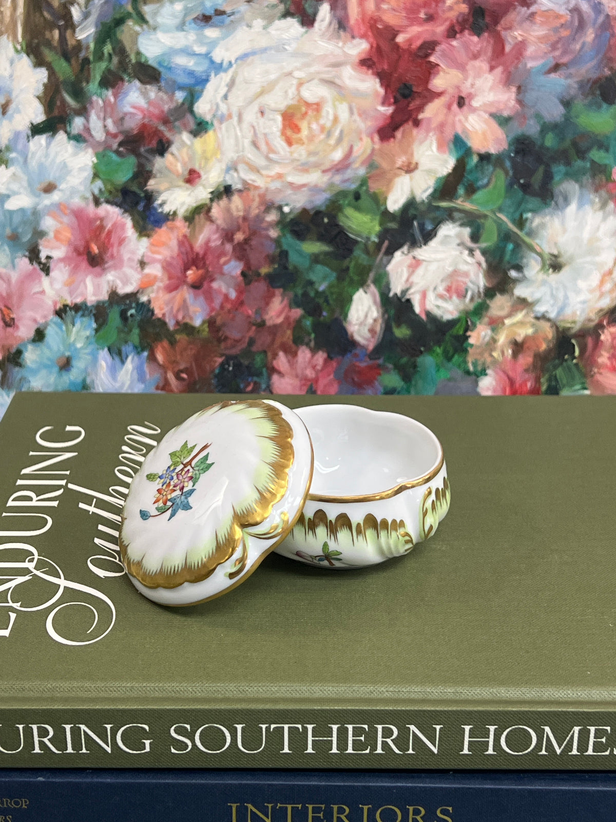 Herend Chinese Bouquet Lidded Dish