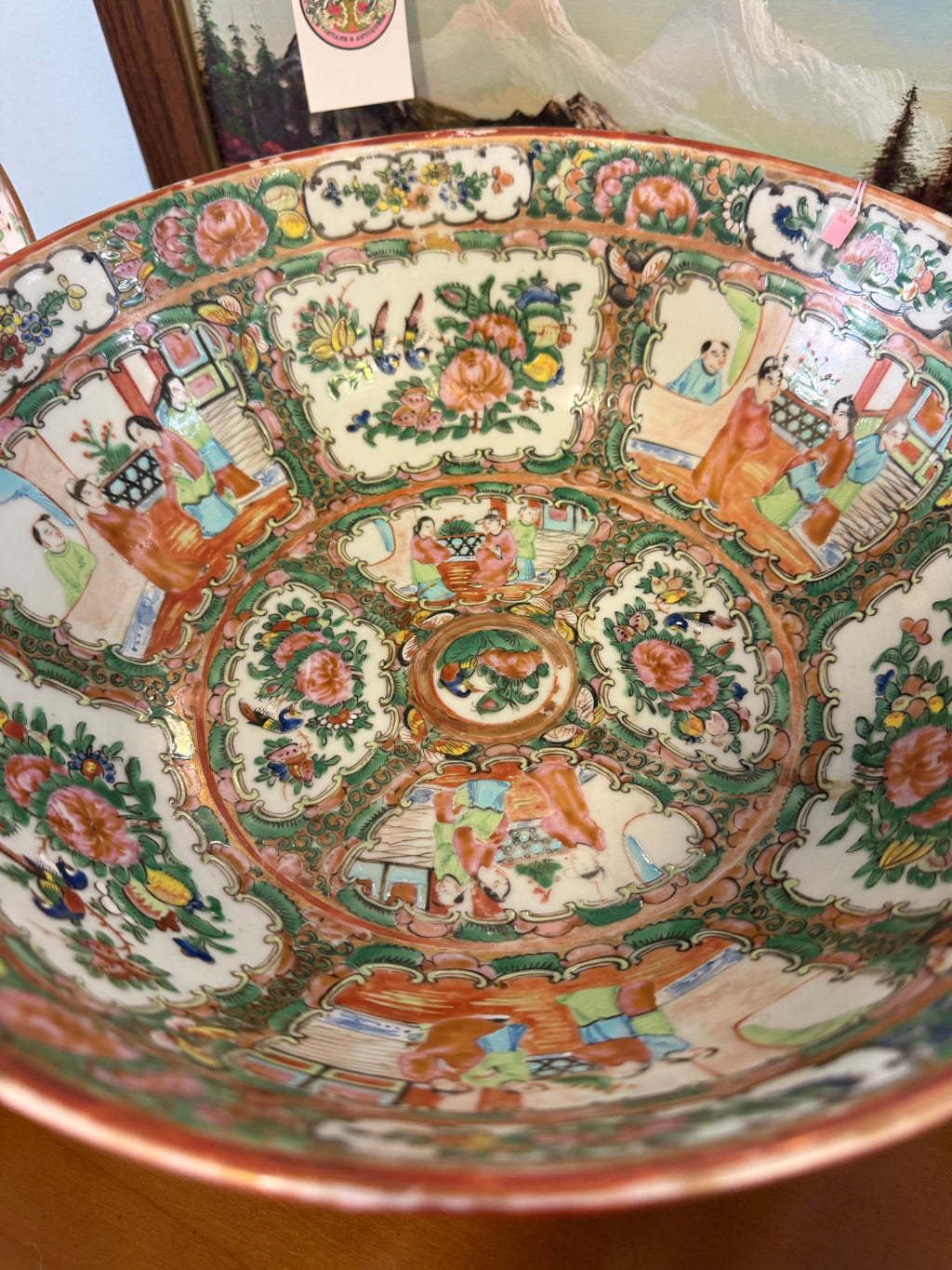 13.25 Antique Rose Medallion Bowl