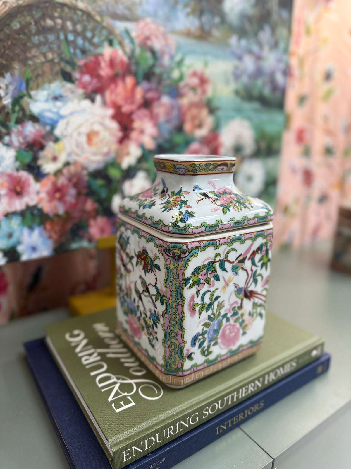 New Rose Canton Tissue Box