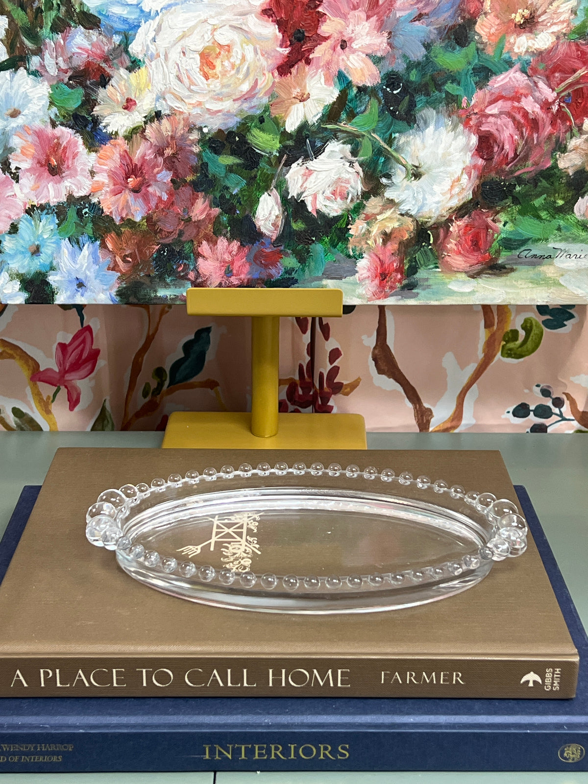 Clear Bubble Glass Tray